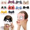 Animal Ear Sleeping Eyeshade Breathable Sleeping Eyepatch Gift Plush Eye Mask Nap Travel Supplies