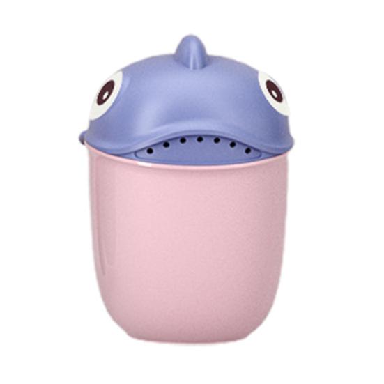 Baby Bath Rinse Cup for Rinsing Hair And Body with Easy Grip Handle Cartoon Animal Shape Soothing Water Flow Rain Shower Bath Toy for Kids