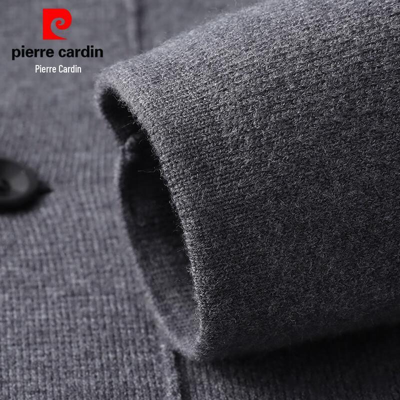Мужской кардиган Pierre Cardin с вязаным узором и лацканами