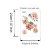 PVC Waterproof Sticker Beautiful Flowers Home Decoration Stickers  Bedroom Bathroom Living Room