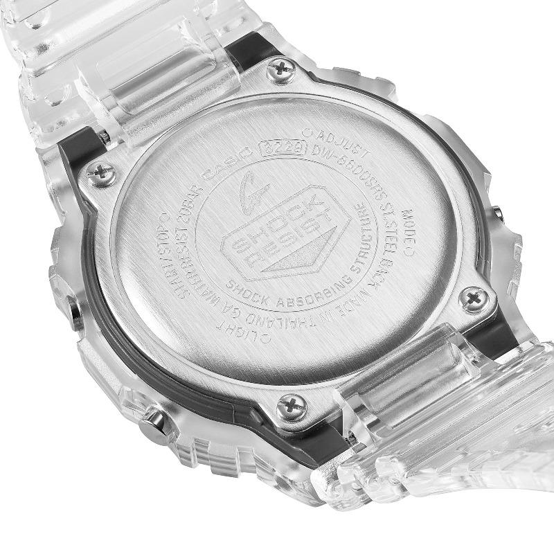 Casio Мужские часы G-SHOCK, кварцевые, с противоударным и водозащитным корпусом (200 м) из смолы, с будильником, DW-5600SRS-7PRT