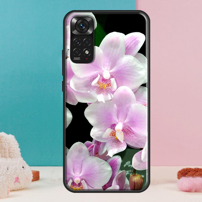 Цветной чехол с цветами орхидеи для Xiaomi Redmi Note 13 12 Pro 14 11 9 10 9S 10S 11S 12S Redmi 14C 13C 10C 12C