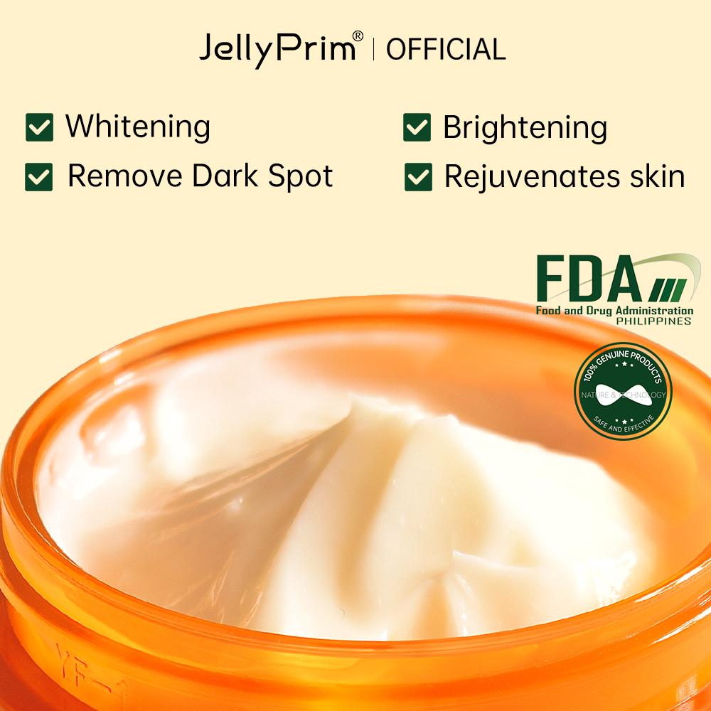 JellyPrim VC Whitening Face Cream Fade Spots Facial Brightening Skin Lifting Firming Products Moisturizing Nourish Care Beauty Health