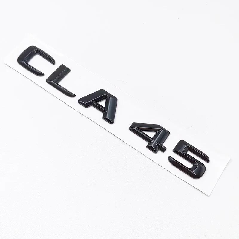 3D ABS CLA45 Logo TURBO 4MATIC Badge For Mercedes Benz CLA 45 AMG W117 Car Rear Star Sticker Trunk AMG Emblem Accessories AJ1