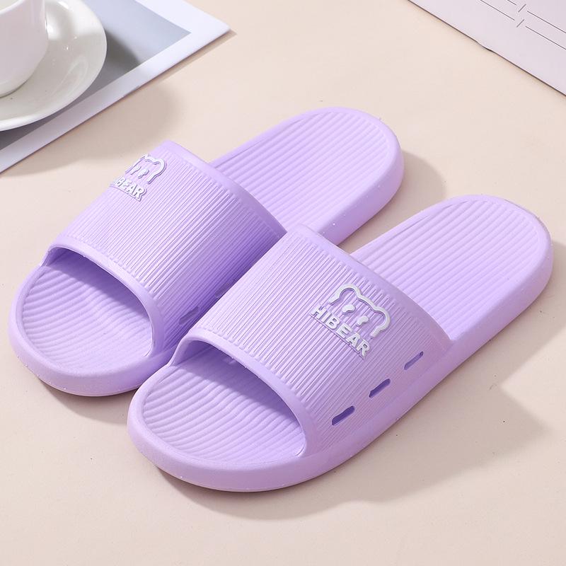 Женские нескользящие летние шлепанцы на резиновой подошве для использования в помещении и в ванной