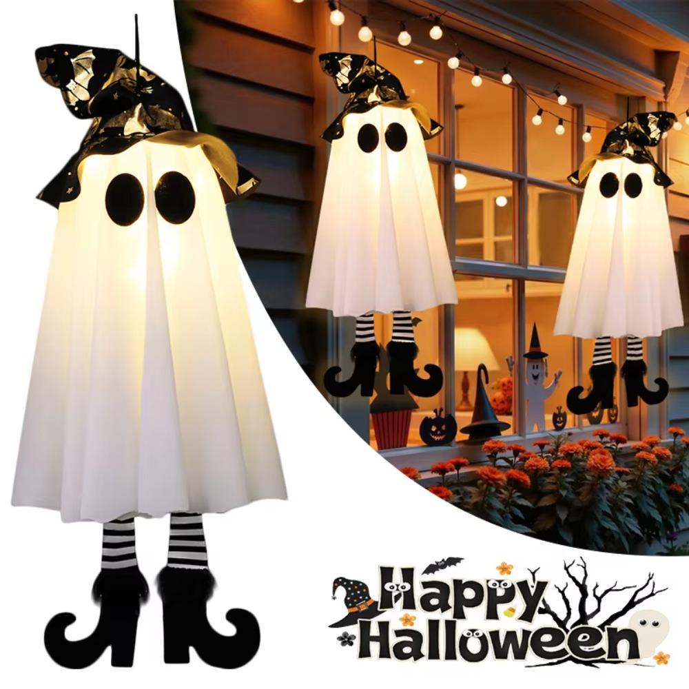Flashing LED Specter Luminous Specter Ceiling Hanging Halloween Hanging Ornament  Porch