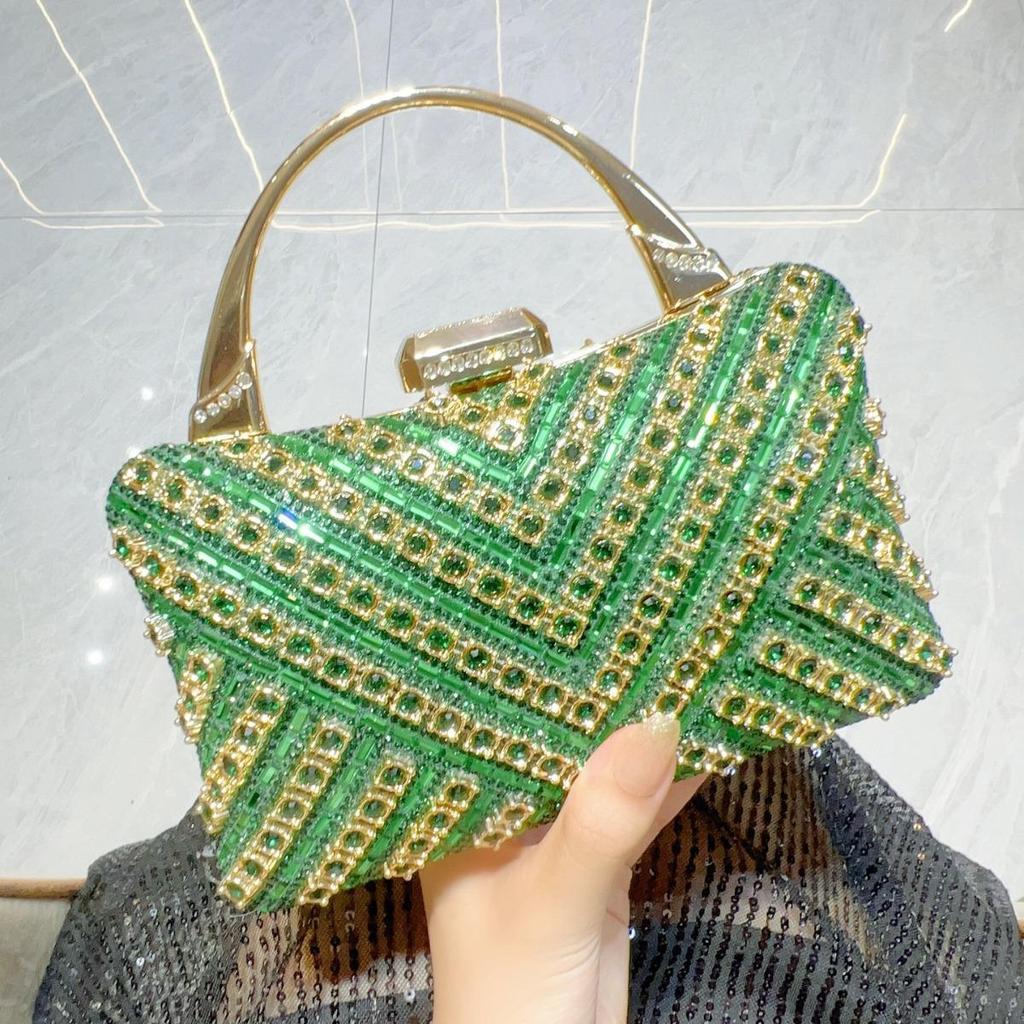 Ретро европейско-американский клатч с полным бриллиантовым покрытием: Элегантная сумка кроссбоди на одно плечо для светских львиц и вечерних мероприятий