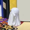 3 Pcs Halloween Ghost Figurine Spooky Small White Ghost Statue Resin Tabletop Ornaments for Indoor Home Office Desk Decor