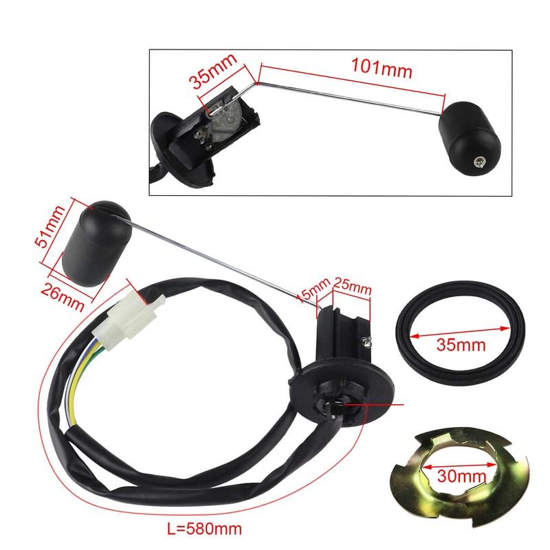Fuel Tank Level Gauge Sensor Sending Unit Float Sensor for GY6 50CC 125CC 150CC 139QMB 152QMI 157QMJ CN250 CH250 Motorcycle
