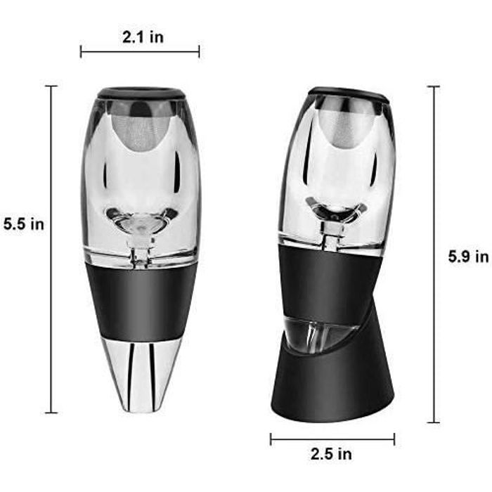 CHANG Aerateur vin , Magic Decanter Decanteur à Vin Aérateur de Vin Carafe Vin avec Vin Filtre, Boîte de Cadeau17