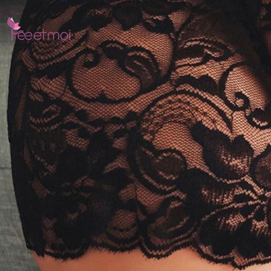 Трусики с низкой талией и кружевной вышивкой, прозрачные оборки, сексуальный размер