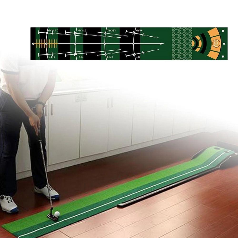 Anti-Slip Golf Training Pad Foldable Golf Putting Green Blanket No Odor Golf Hitting Mat Home Use