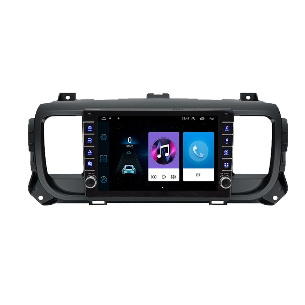 Android для Citroen Jumpy 3 Space Tourer 2016-2021 с кнопочной ручкой, автомобильный радиоприемник, GPS-навигатор, плеер 1 + 16 ГБ