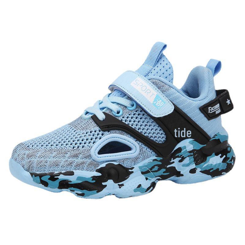 Дышащая спортивная обувь для мальчиков: Детские сетчатые кроссовки на весну/лето 2023 г.