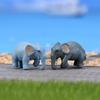 Mini Simulation Elephant Ornament DIY Micro Landscape Accessory Home Decor Ornament 5PC