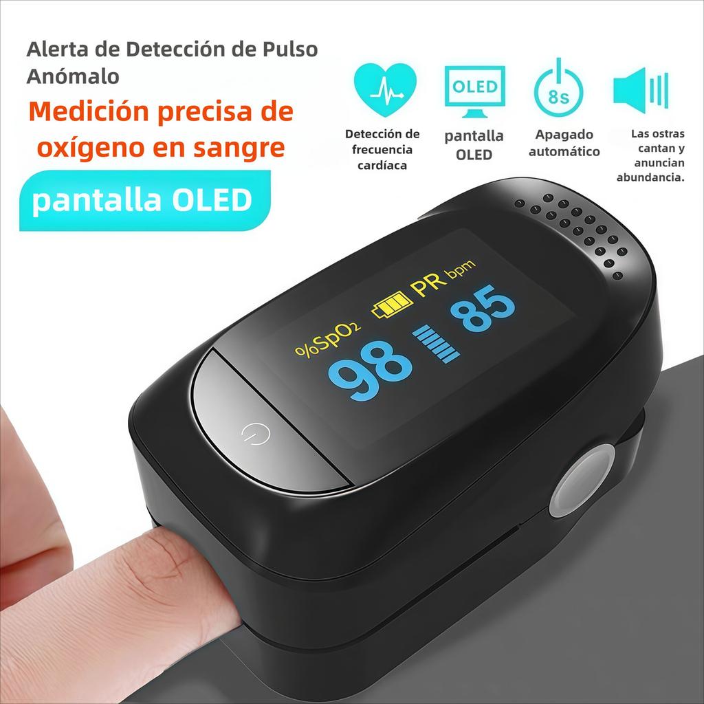 Home-Use Finger Pulse Oximeter - Hospital Model Blood Oxygen Saturation Detector