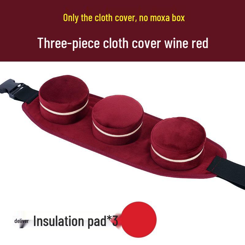 Portable Moxibustion Box with Cloth Cover for Single, Dual, Three, Four, or Six Linked Cans - Ideal for Waist, Dazhui, Neck, and Knee.
