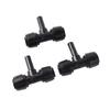 10Pcs 6.35mm Black RO Water Fitting 1/4 Straight Elbow Tee POM Coupling Hose PE Pipe Bulkhead Quick Connector Water Filter Parts