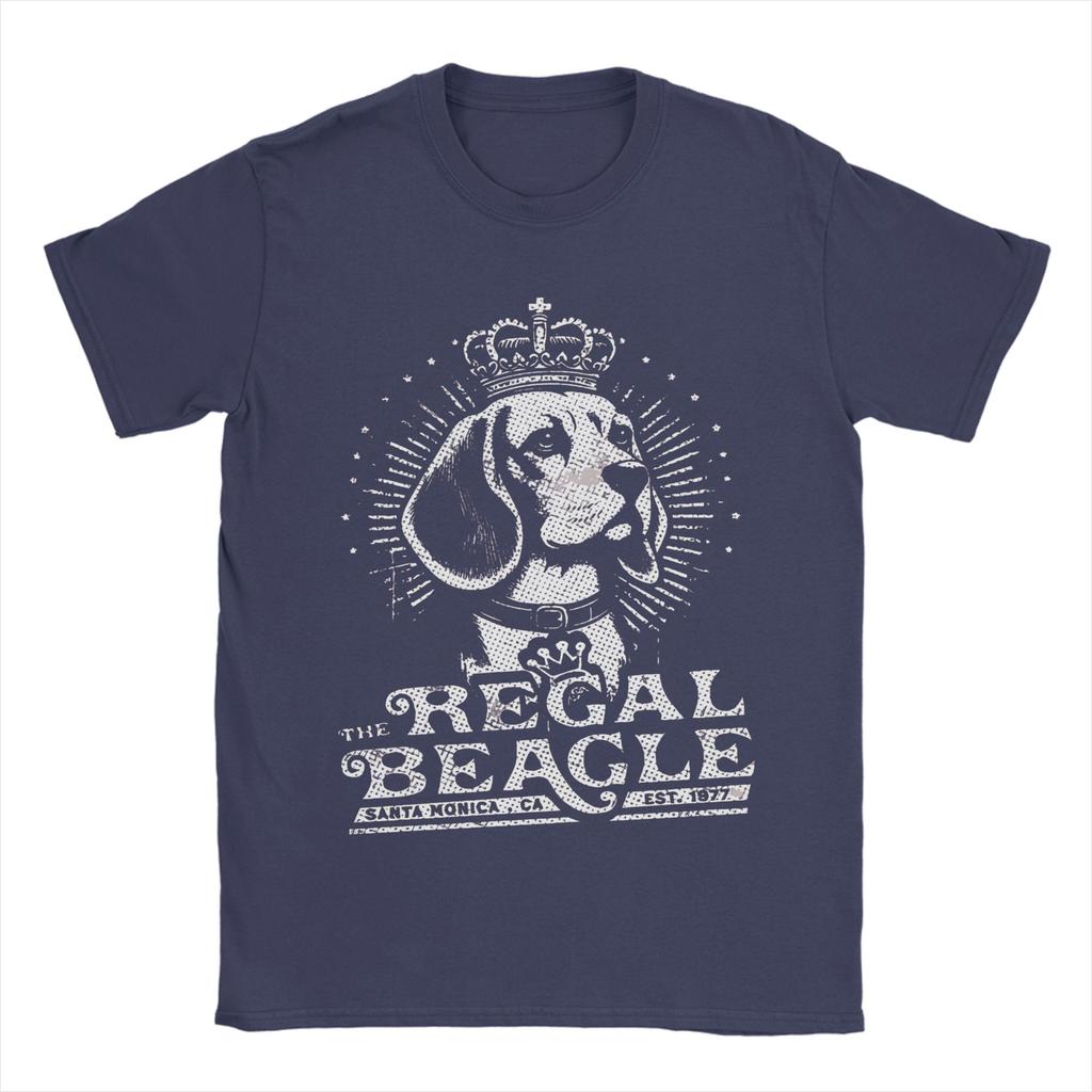 Leisure The Regal Beagle TShirt for Men Round Neck Pure Cotton T Shirt Short Sleeve Tees Printed Tops