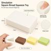 Wet and Soft Square Bread Squeeze Toy Slow Recovery Slow Rebound Toy New Simulation Bread Toy