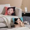 Talented Korean Beautiful Actress KKim Ji Won Cushion Cover Throw Pillow Cover Hidden Button Durable Polyester Chair Cushion