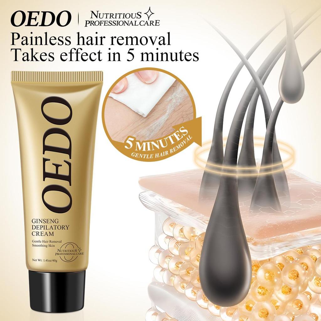 Ginseng Hair Removal Cream Hand Leg Hair Loss Depilatory Cream Removal Armpit Hair Care