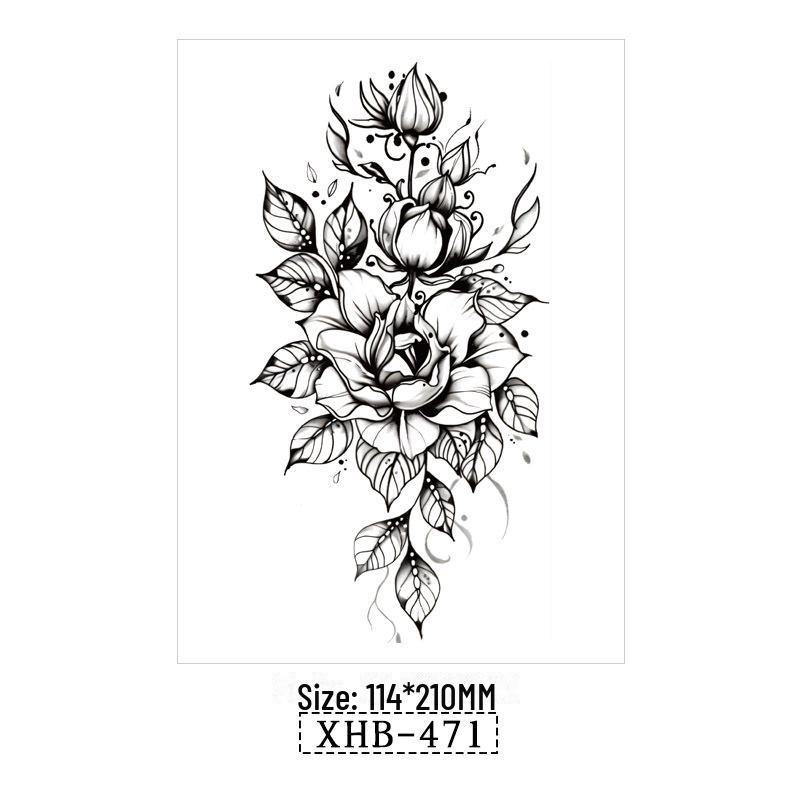 3D реалистичные временные татуировки-наклейки с изображением бабочек, тигров и змей