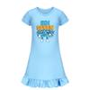 5195 Kids Girls Steal a Brainrot 67 Six Seven Printed Ruffle Short Sleeves Casual Dress