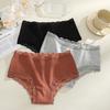 3Pcs/Set Women's Seamless Cotton Briefs Women Panties Solid Color Breathable Underwear Female Low Waist Soft Lingerie S-XXL