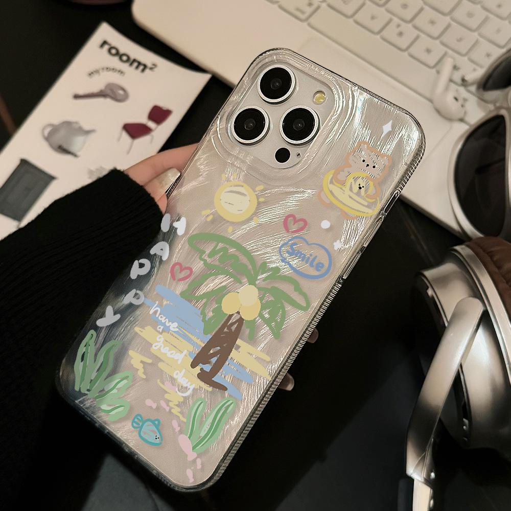 Креативный летний пляжный чехол для телефона с кокосовой пальмой для iPhone 17 и iPhone 17 Pro Max