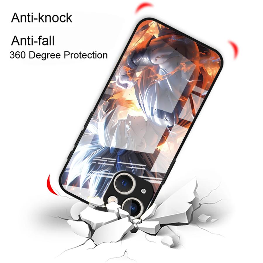 Чехол-крышка для телефона D-ragonS B-allS Goku из стекла для iPhone 17 Pro Max 12 11 15 Plus 16 XR Air 8 13 14
