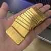 1 шт. Реалистичный золотой слиток - Прочная металлическая копия с реалистичным внешним видом и весом, Элегантный декор для дома в гостиную