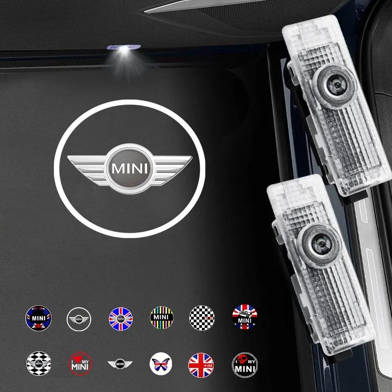 2pcs LED Car Door Welcome Light Decor Logo For BMW Mini Cooper R50 R53 R55 R56 R58 R59 R60 F55 F56 F60 Courtesy Projector Lamp g6