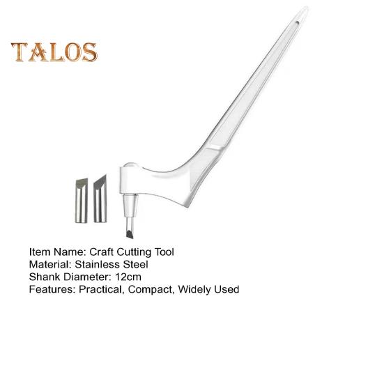 Инструмент для резки поделок Ручка с эргономичной ручкой Вращающееся на 360 градусов лезвие Ручка-резак из нержавеющей стали Инструмент для вырезок из бумаги Инструмент для поделок своими руками