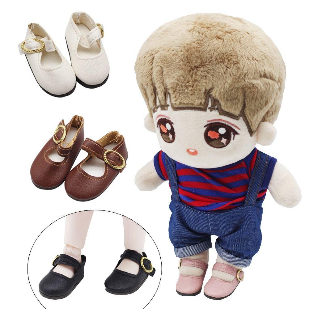 Wearing 15cm Cotton Doll Leather Shoes Play House Accessories Differents Color 1/6 Doll Boots