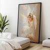 Angel In Flowers Angel In Flowers, 70X100 Cm, Wooden Frame Light Oak, Matte Paper 230 Gsm