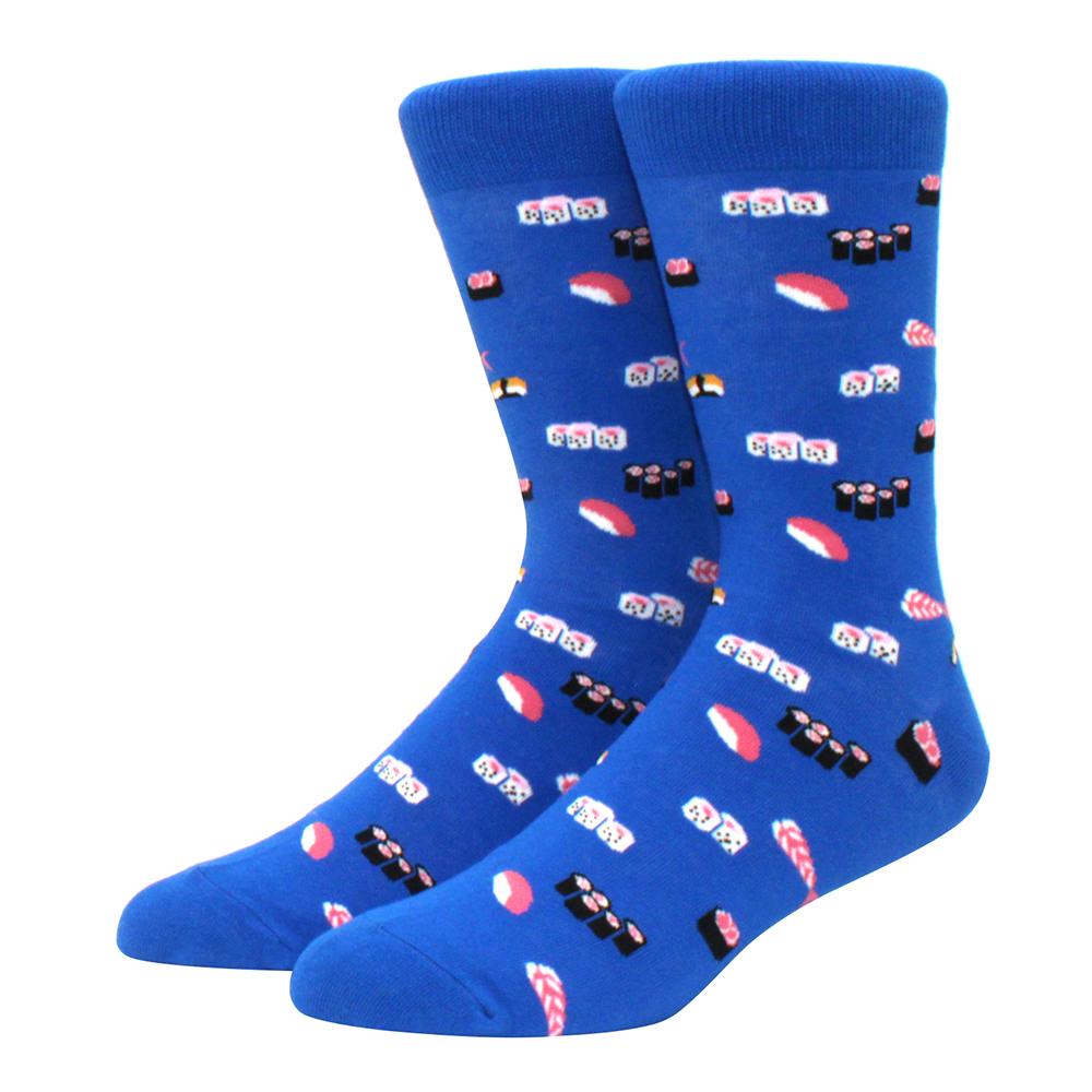 High Quality Fashion Casual Men's Socks Cartoon Food Car Series Fun Women's Socks