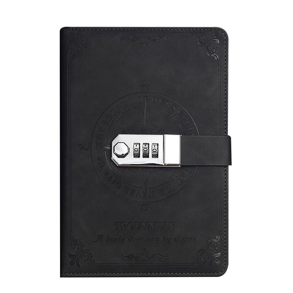 PU Leather Notepad 200-Page School Office Supplies Creative Diary Notebook