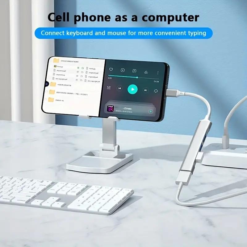 USB C HUB 3.0 Type C удлинитель 4 порта разветвитель адаптер OTG док-станция для телефона Macbook Pro 13 15 Air ПК ноутбук компьютер концентратор