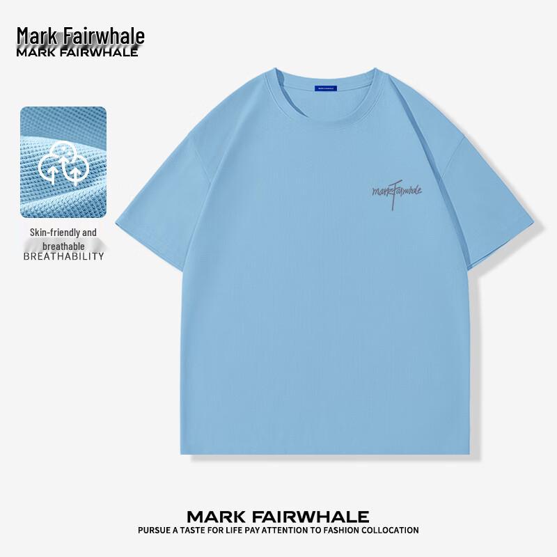 Mark Fairwhale Мужская дышащая футболка с круглым вырезом из вафельного трикотажа