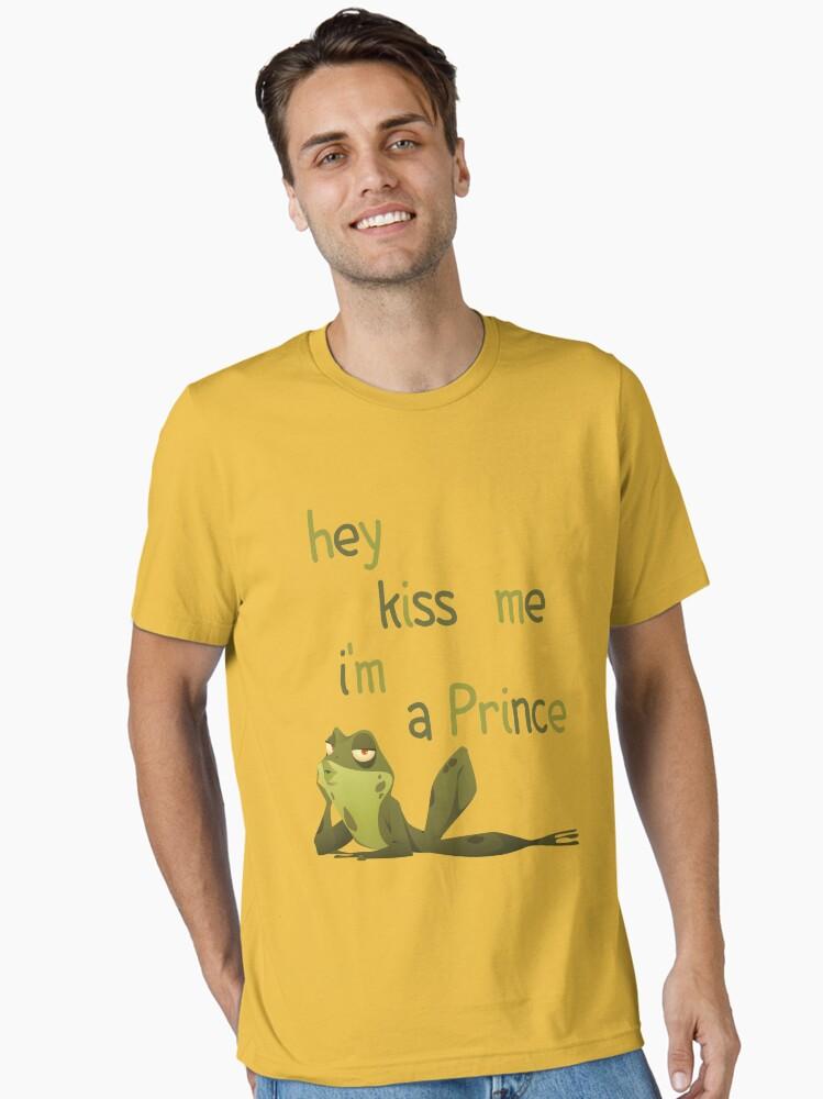 The Princess and the Frog kiss me i'm a prince funny frog lol Essential T-Shirt
