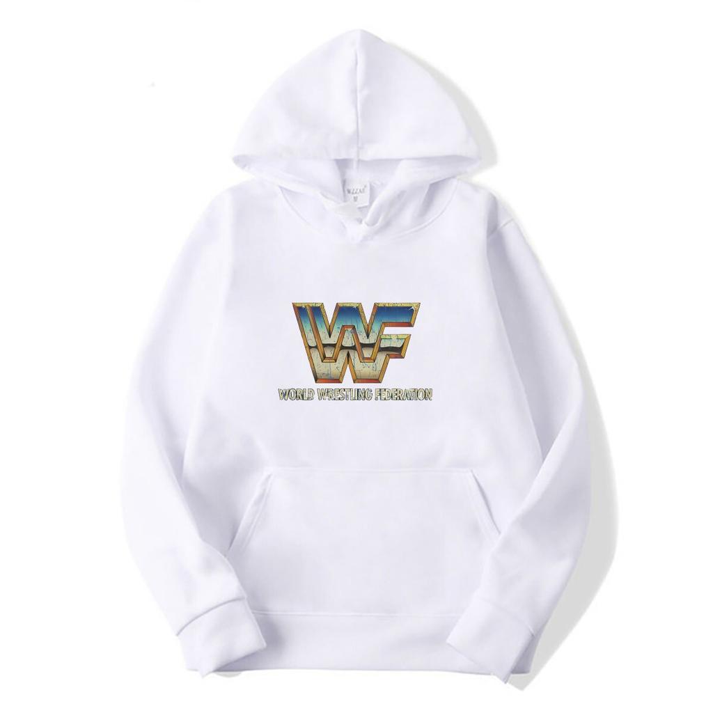 WWF Retroway Хром 1985 Ретро Осень Теплая Мужская Худи Повседневная Одежда Для Прогулок С Длинным Рукавом