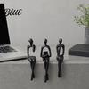 Минималистичная Арт-Скульптура 3 шт./Набор Абстрактные Фигурки Людей 3D Печатная Современная Скульптура