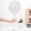 Rotating Head Electric Fly Swatter USB Rechargeable Adjustable 3500 Volt Indoor Outdoor Portable Handheld Standing Fly Zapper Racket