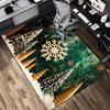 snowflake tree Crystal Velvet Office chair mat Area Rug - Non-Slip, Floor Mat, Office Desk Chair Rugs,Christmas Gift-1106104