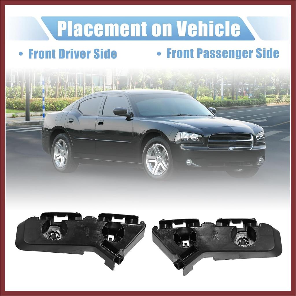 1 пара кронштейнов крепления переднего бампера для Dodge Charger 2011-2014 57010287AC 57010286AB Левая и правая стороны Запасные части