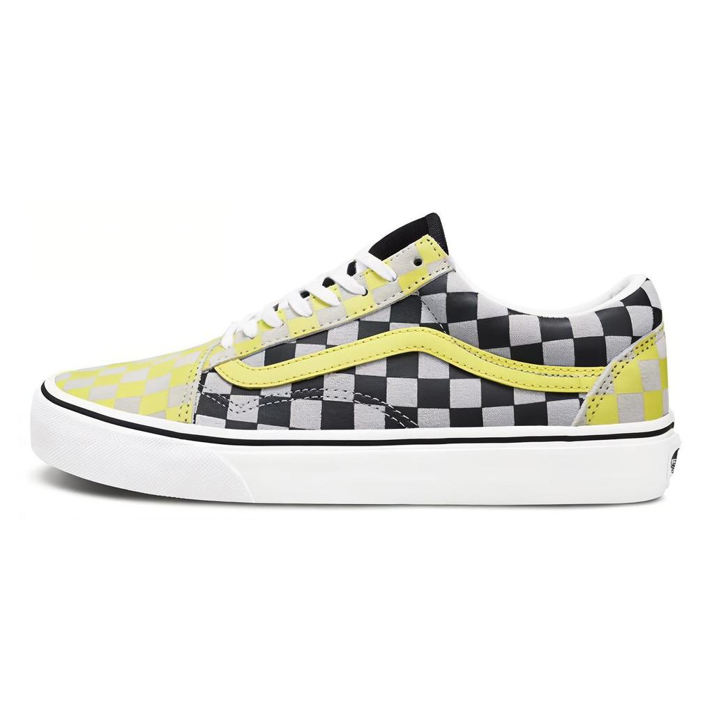 Женские кеды Vans Old Skool 'Черно-желтая клетка' VN0A4U3BXF9