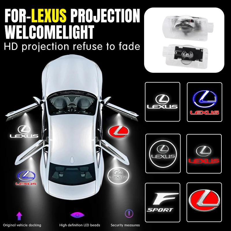 For Lexus ES300 RX330 RX300 GS300 IS250 IS200 CT200h IS300 NX RX ES LED Car Door Welcome Ghost Shadow Light Bulbs 2XXQ3