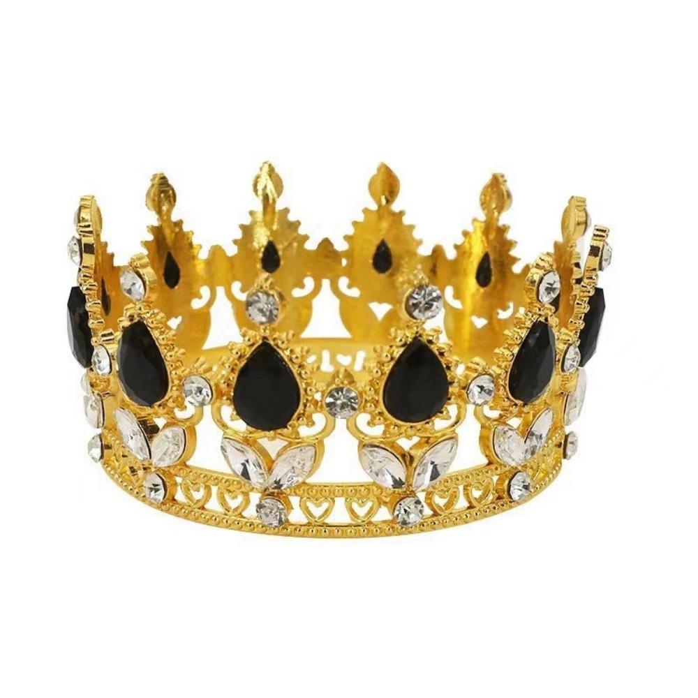 Crystal Crystal Crown Vintage Rhinestone Headband Lady Girl Queen Crown Birthday Party