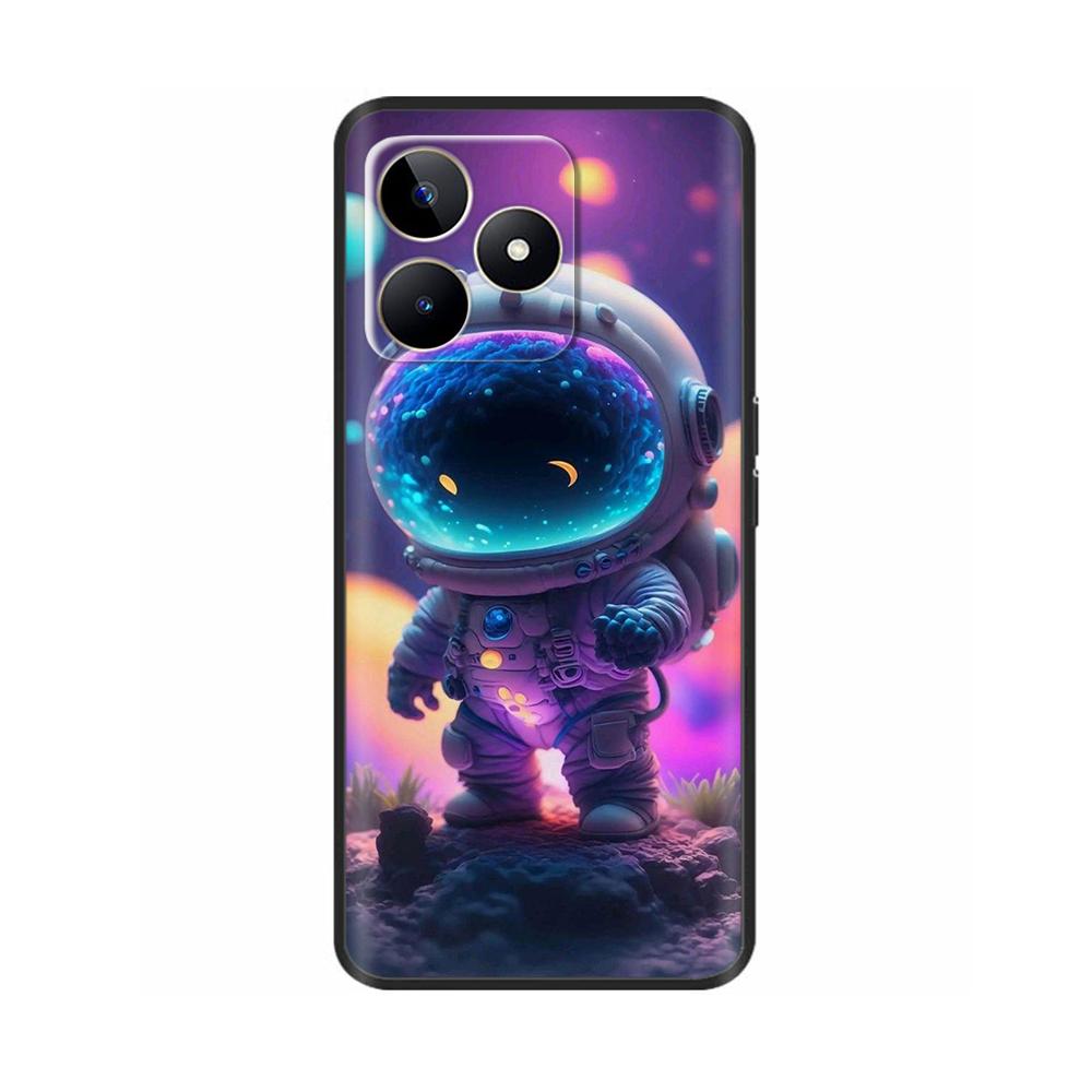Чехол для OPPO Realme C53 Милый Мультяшный Чехол для Телефона Для Realme C53 C 53 Чехол Мягкий Силикон ТПУ Задние Чехлы Для Realme C53 Fundas